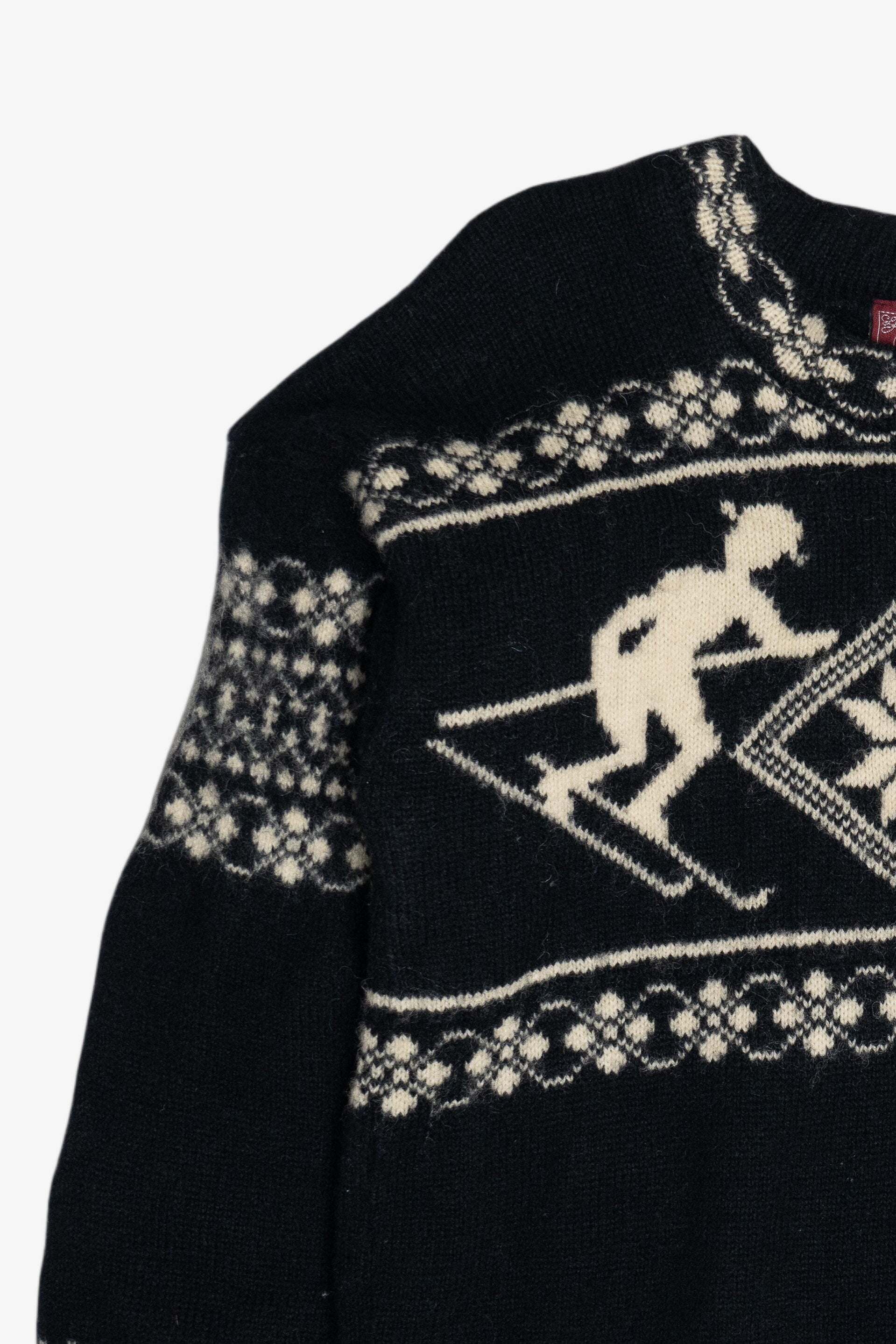 Vintage Skjaeveland Norway Ski Motif Wool Sweater (1980s) – Ragstock