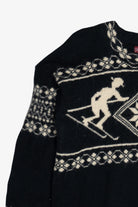 Vintage Skjaeveland Norway Ski Motif Wool Sweater (1980s)