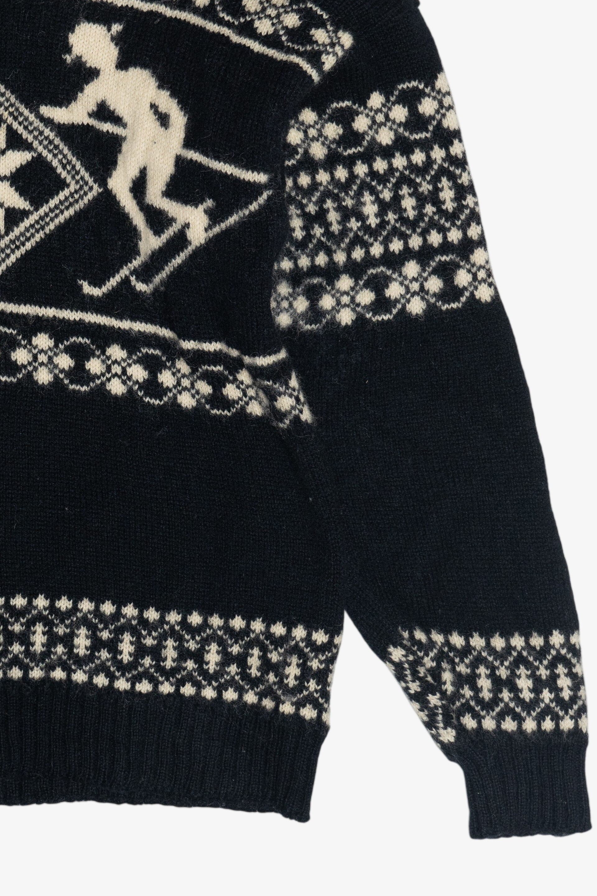 Vintage Skjaeveland Norway Ski Motif Wool Sweater (1980s) – Ragstock