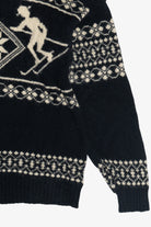 Vintage Skjaeveland Norway Ski Motif Wool Sweater (1980s)