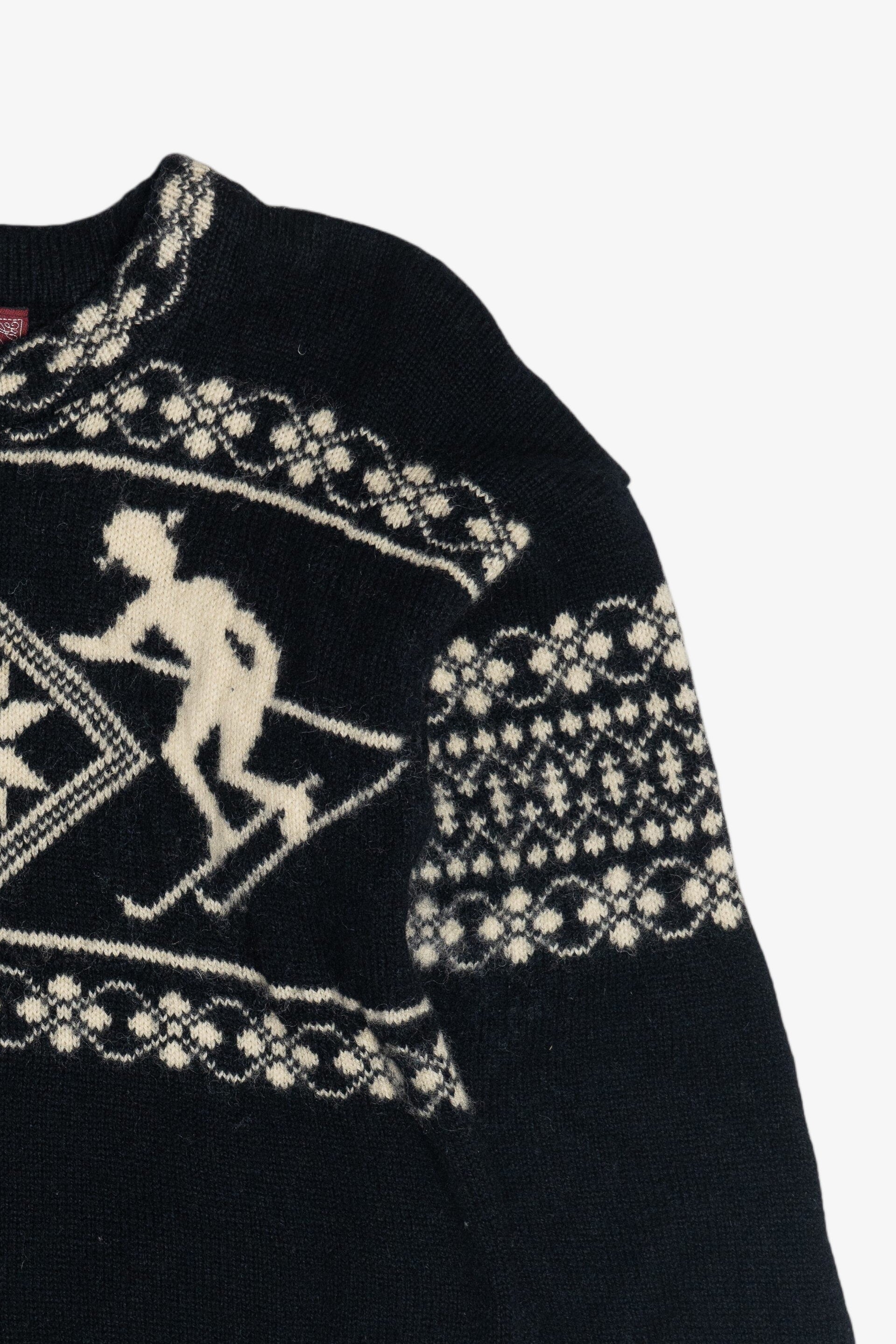 Vintage Skjaeveland Norway Ski Motif Wool Sweater (1980s) – Ragstock