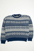 Vintage Mountain Crest Fair Isle Sweater