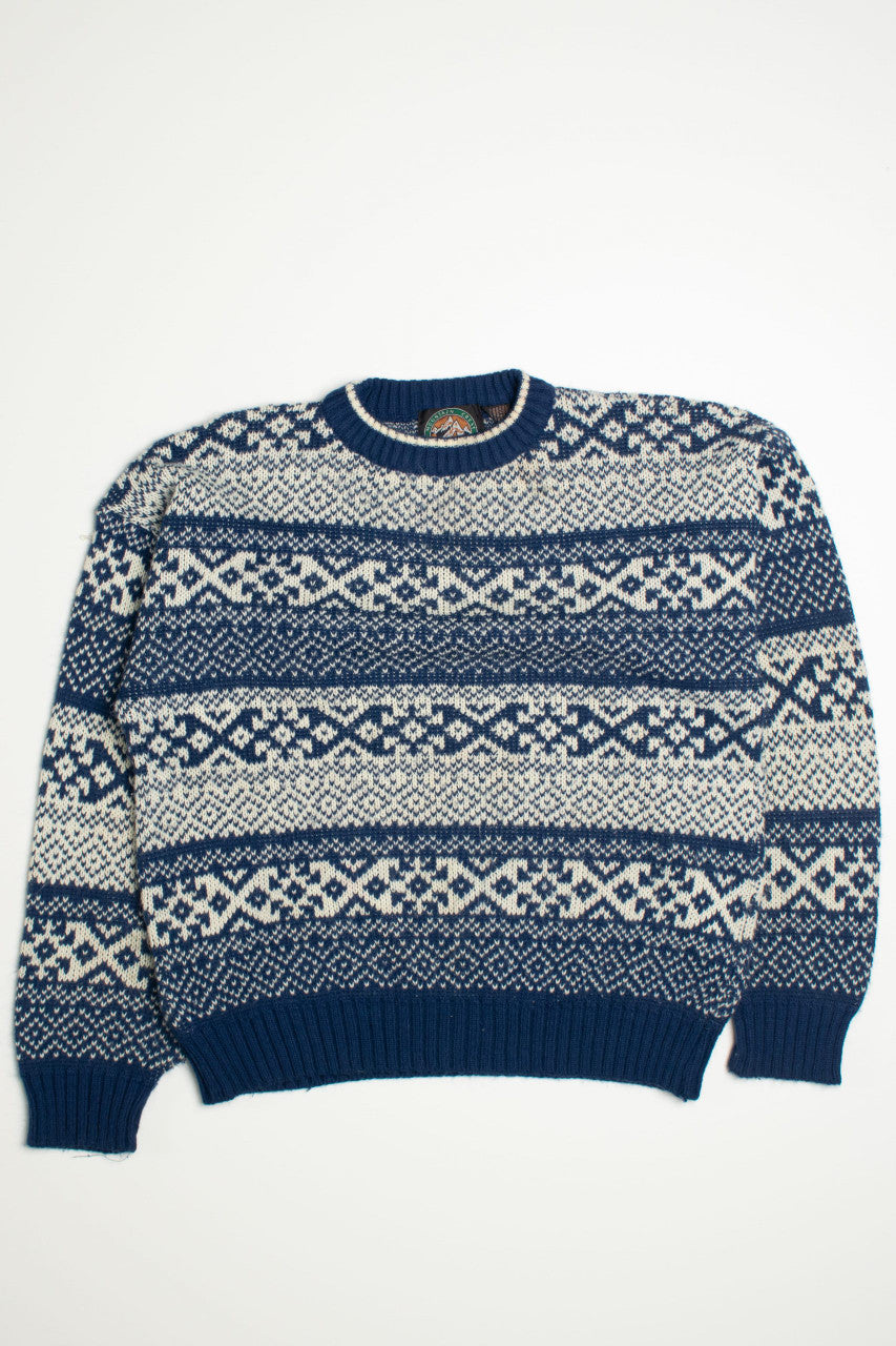 Vintage Mountain Crest Fair Isle Sweater