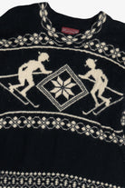 Vintage Skjaeveland Norway Ski Motif Wool Sweater (1980s)