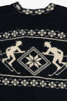 Vintage Skjaeveland Norway Ski Motif Wool Sweater (1980s)