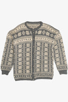 Vintage Fair Isle Heavyweight Cardigan Sweater (1980s)