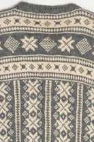 Vintage Fair Isle Heavyweight Cardigan Sweater (1980s)