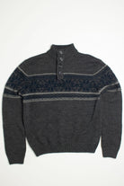 Vintage Cedar Wood State Fair Isle Sweater