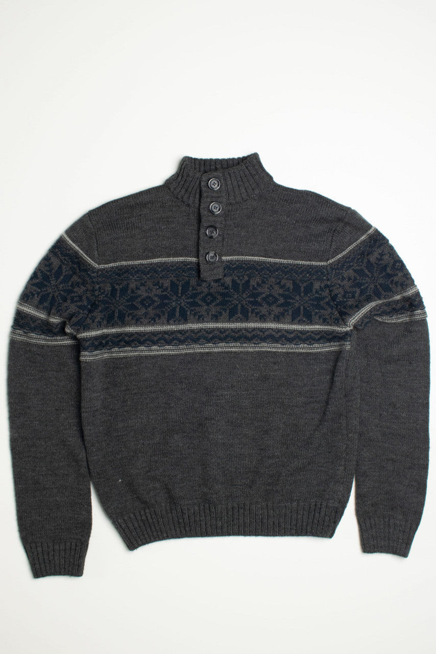 Vintage Cedar Wood State Fair Isle Sweater