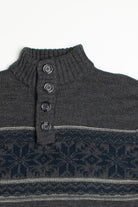 Vintage Cedar Wood State Fair Isle Sweater