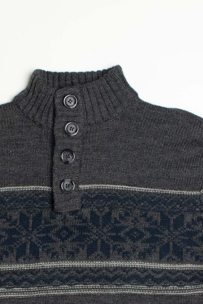 Vintage Cedar Wood State Fair Isle Sweater