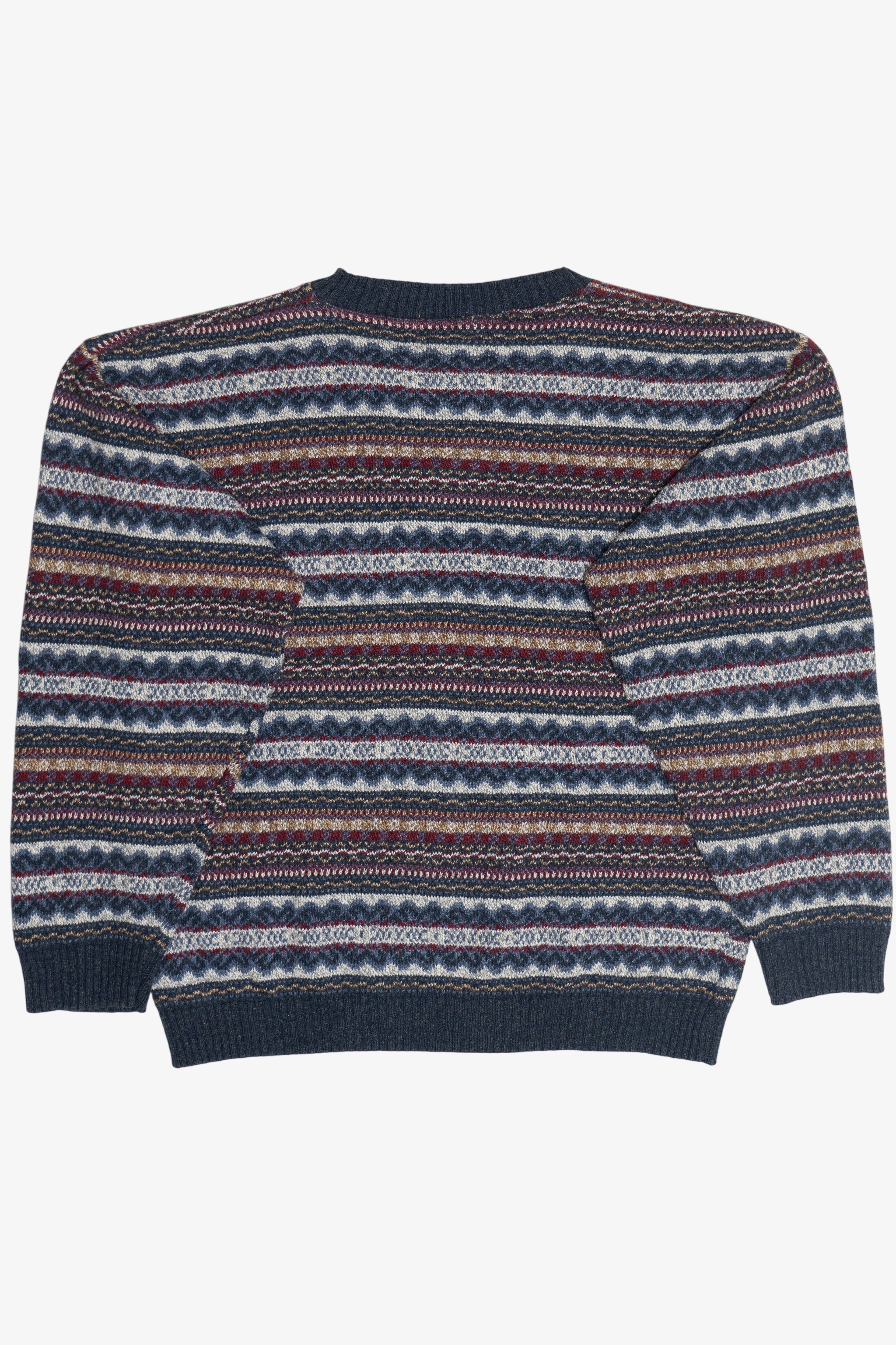 Vintage St. John's Bay Two Button Fair Isle Sweater (1990s)