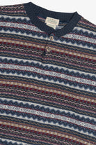 Vintage St. John's Bay Two Button Fair Isle Sweater (1990s)