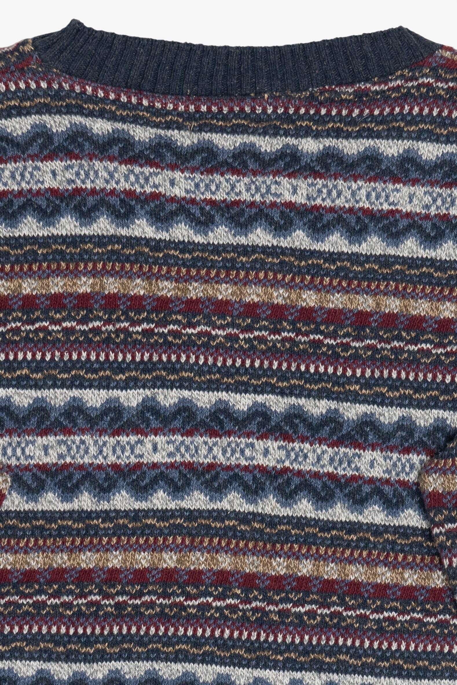 Vintage St. John's Bay Two Button Fair Isle Sweater (1990s)