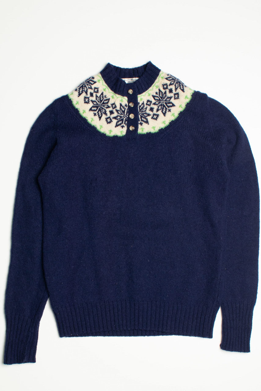 Vintage The Woolrich Woman Fair Isle Sweater