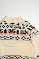 Vintage Capucino Fair Isle Sweater