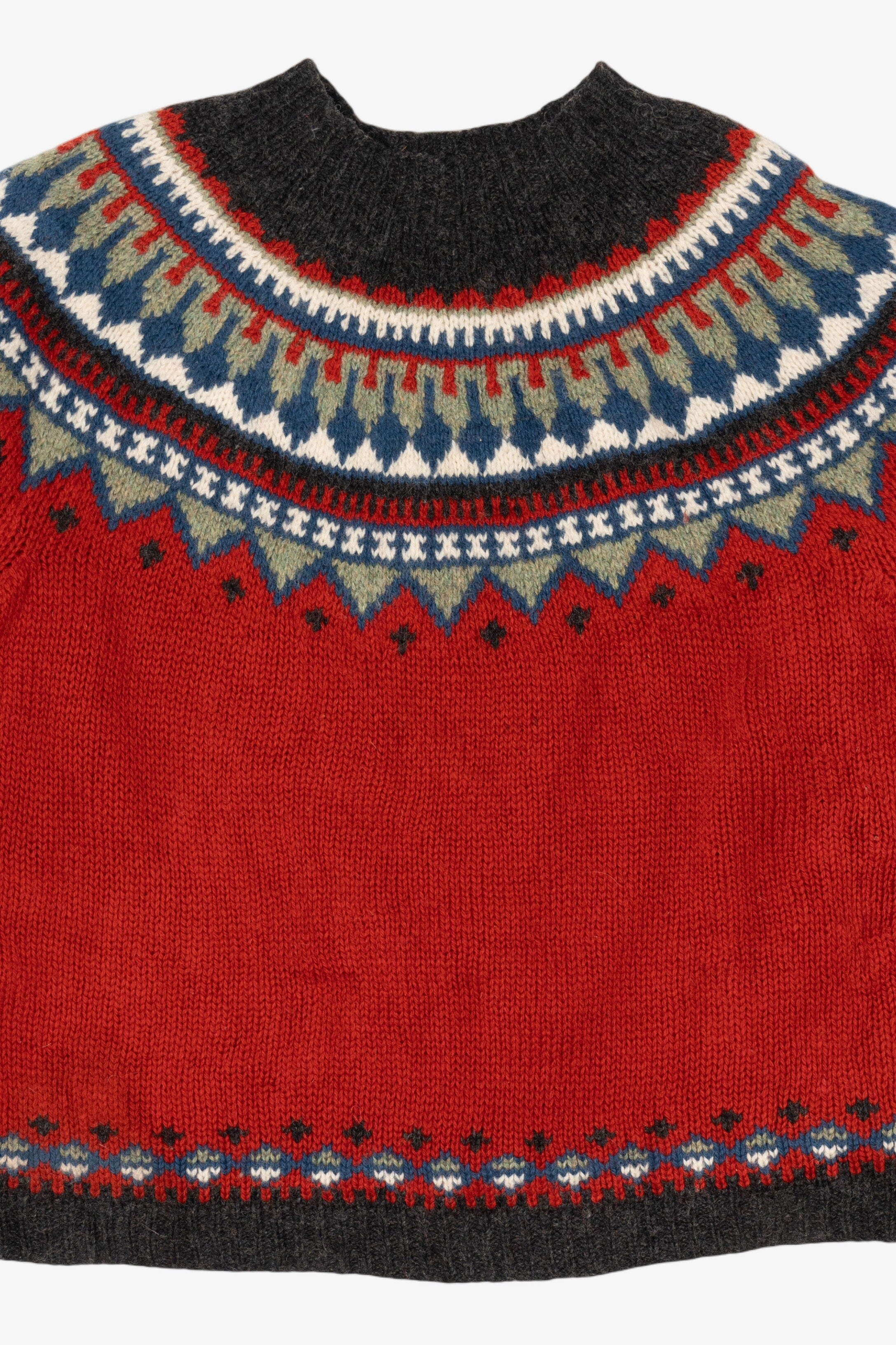 Vintage Red Eddie Bauer Fair Isle Sweater (1990s)