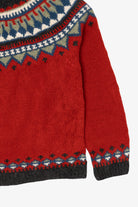 Vintage Red Eddie Bauer Fair Isle Sweater (1990s)
