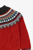 Vintage Red Eddie Bauer Fair Isle Sweater (1990s)