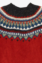 Vintage Red Eddie Bauer Fair Isle Sweater (1990s)