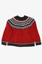 Vintage Red Eddie Bauer Fair Isle Sweater (1990s)