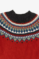 Vintage Red Eddie Bauer Fair Isle Sweater (1990s)