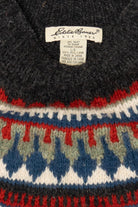 Vintage Red Eddie Bauer Fair Isle Sweater (1990s)