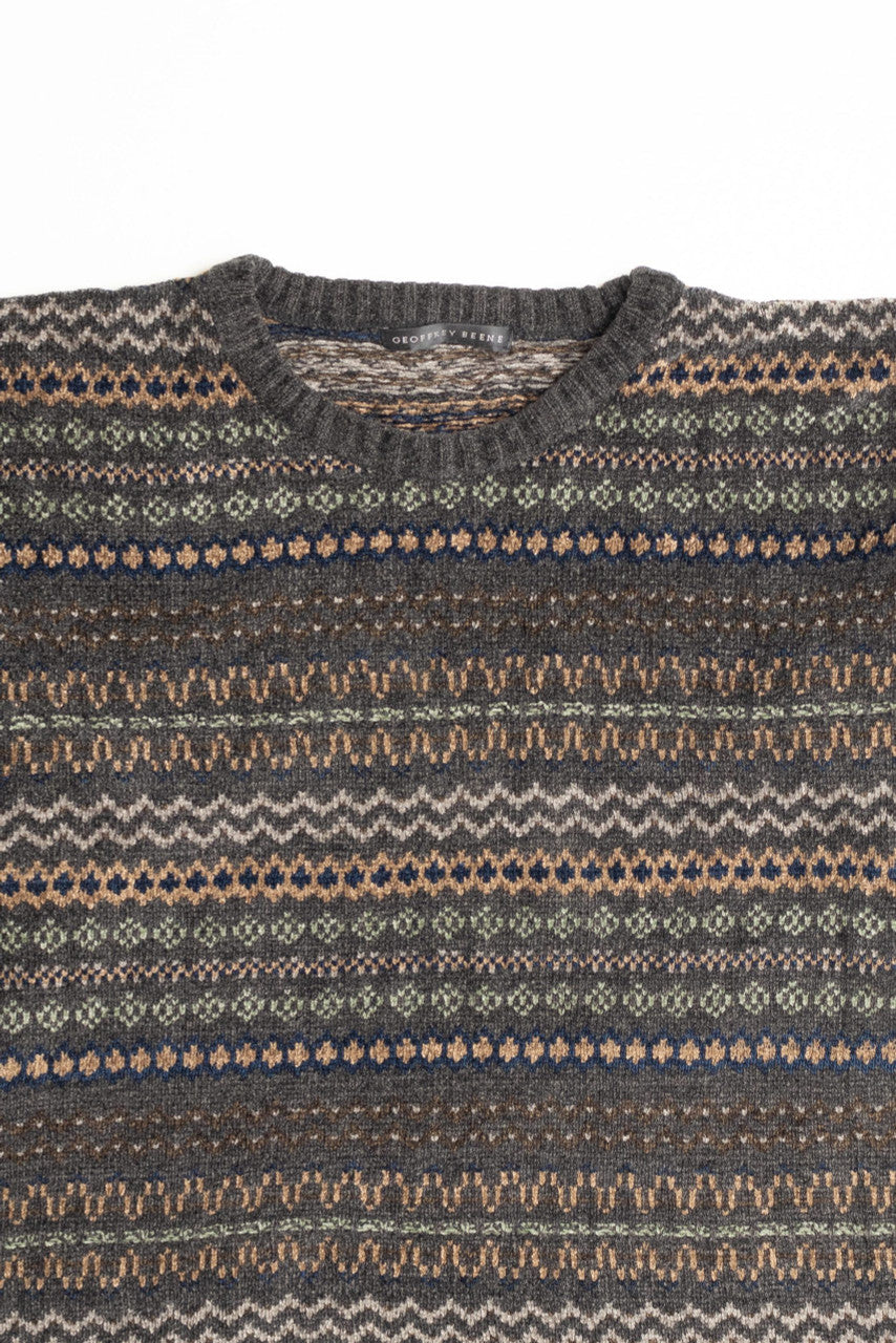 Geoffrey Beene Fair Isle Sweater