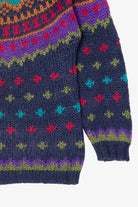 Vintage Hand Knit I.V.Y Fair Isle Sweater (1990s)