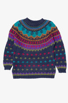 Vintage Hand Knit I.V.Y Fair Isle Sweater (1990s)