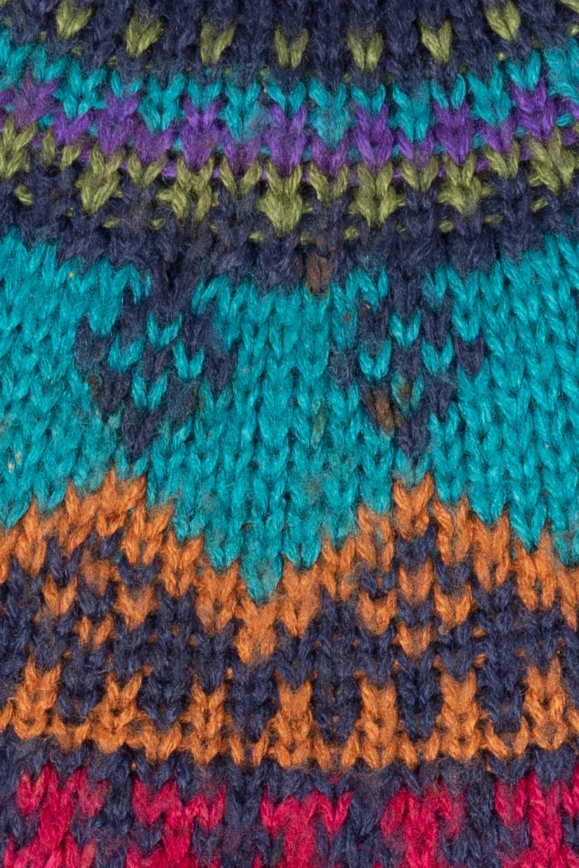 Vintage Hand Knit I.V.Y Fair Isle Sweater (1990s)