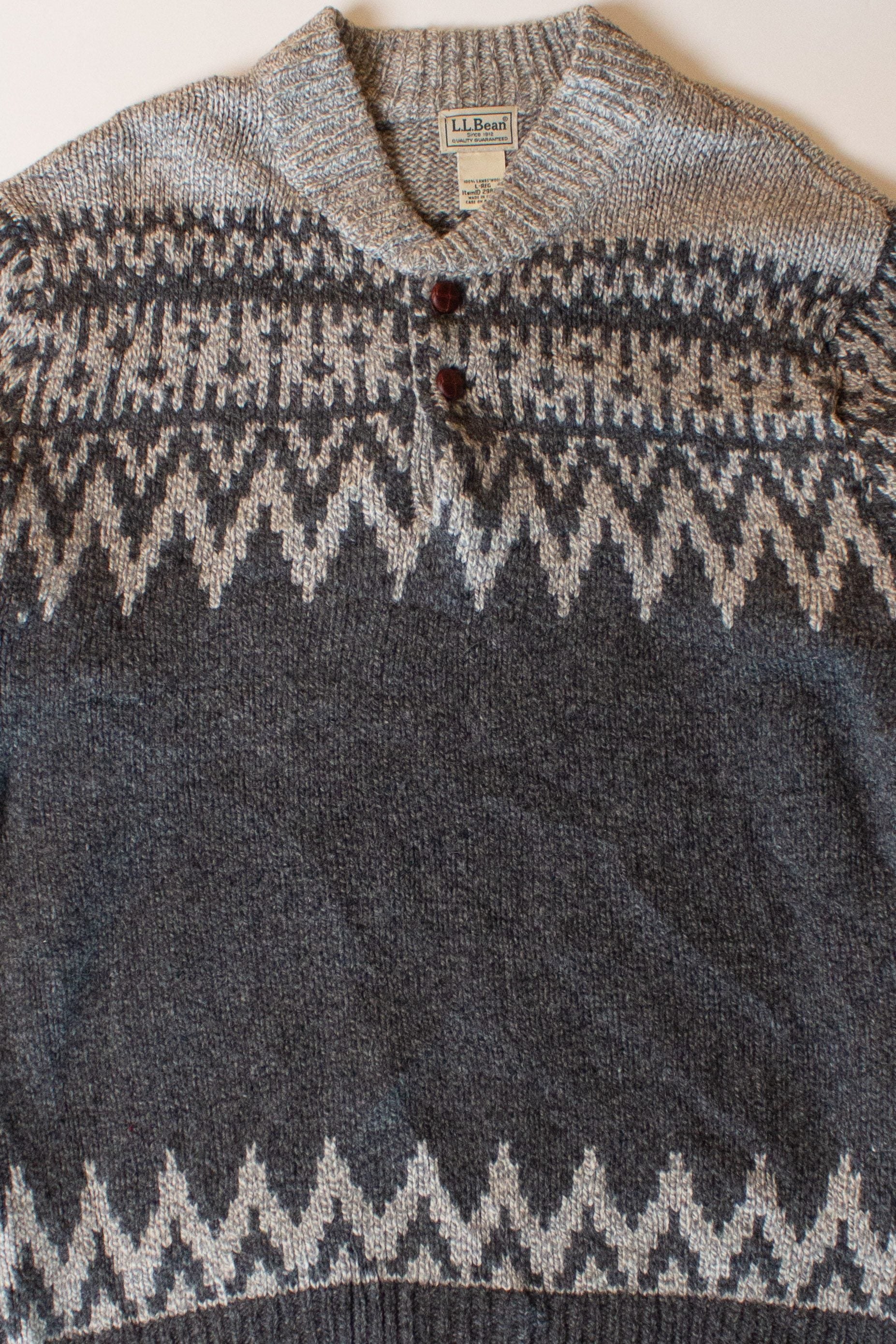 Vintage Gray L.L. Bean Sweater (1990s)