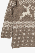 Vintage Reindeer Fair Isle Wool Sweater (1990s)
