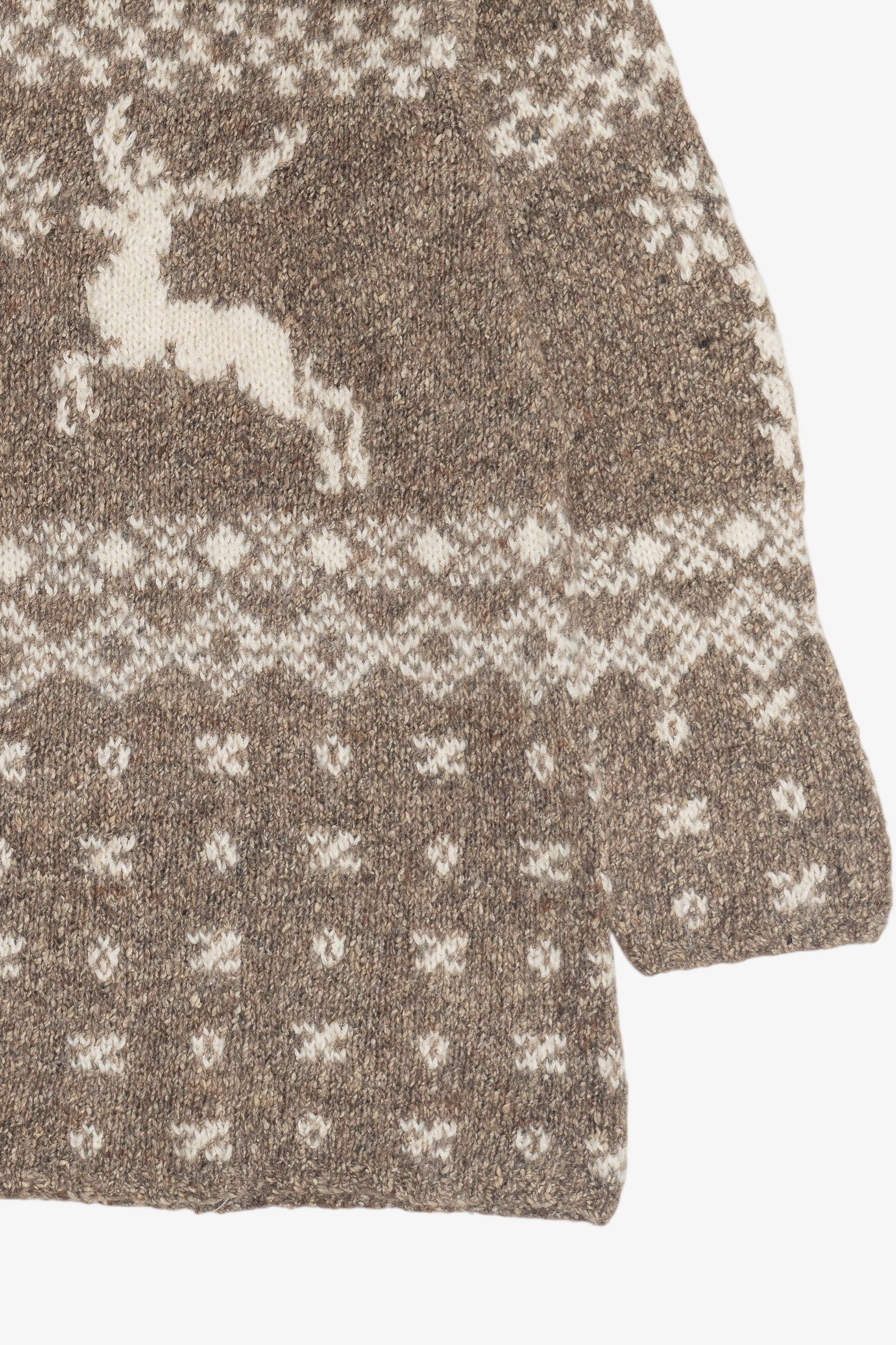 Vintage Reindeer Fair Isle Wool Sweater (1990s)