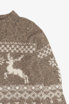 Vintage Reindeer Fair Isle Wool Sweater (1990s)