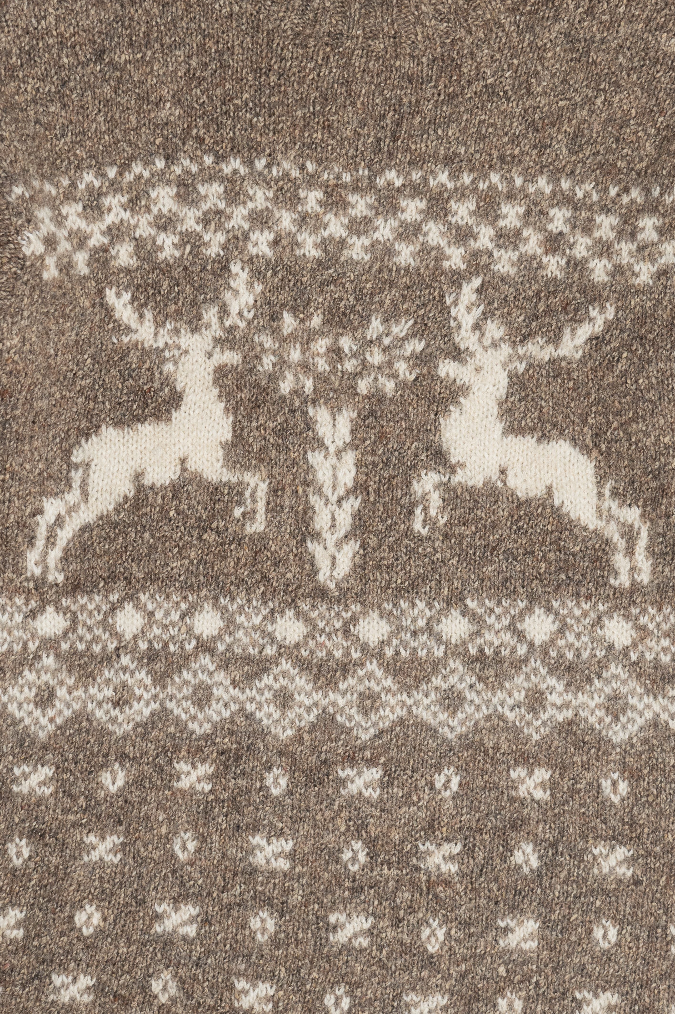 Vintage Reindeer Fair Isle Wool Sweater (1990s)