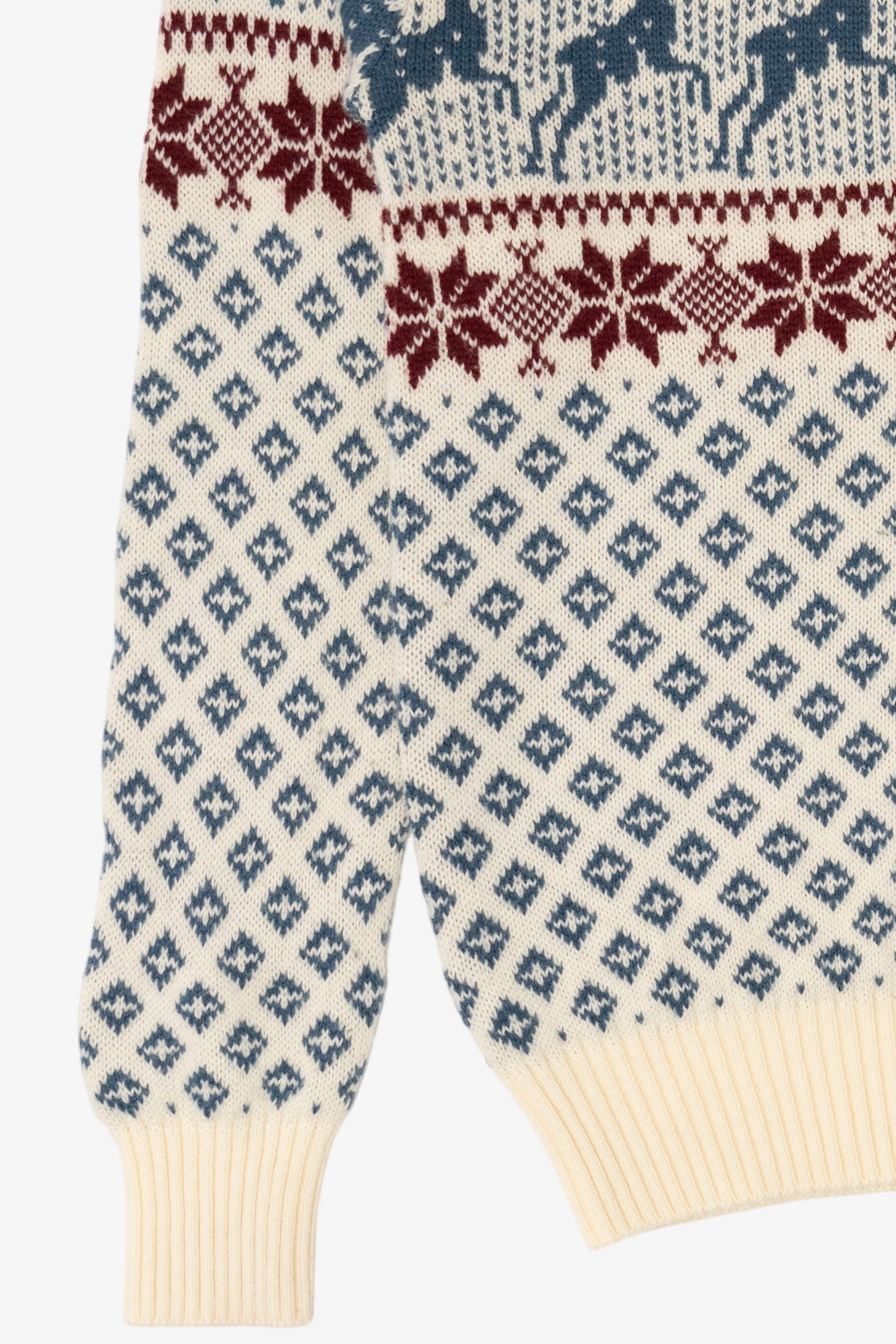 Vintage Ivory Astor One Fair Isle Sweater (1980s)