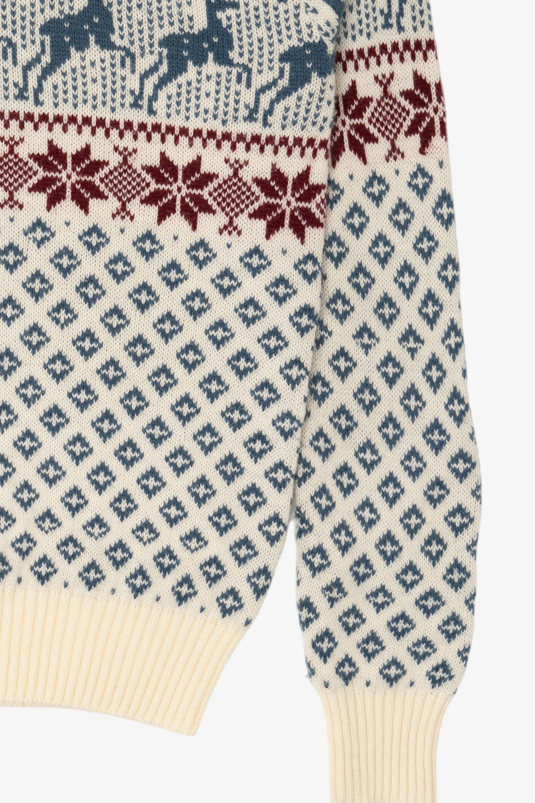 Vintage Ivory Astor One Fair Isle Sweater (1980s)