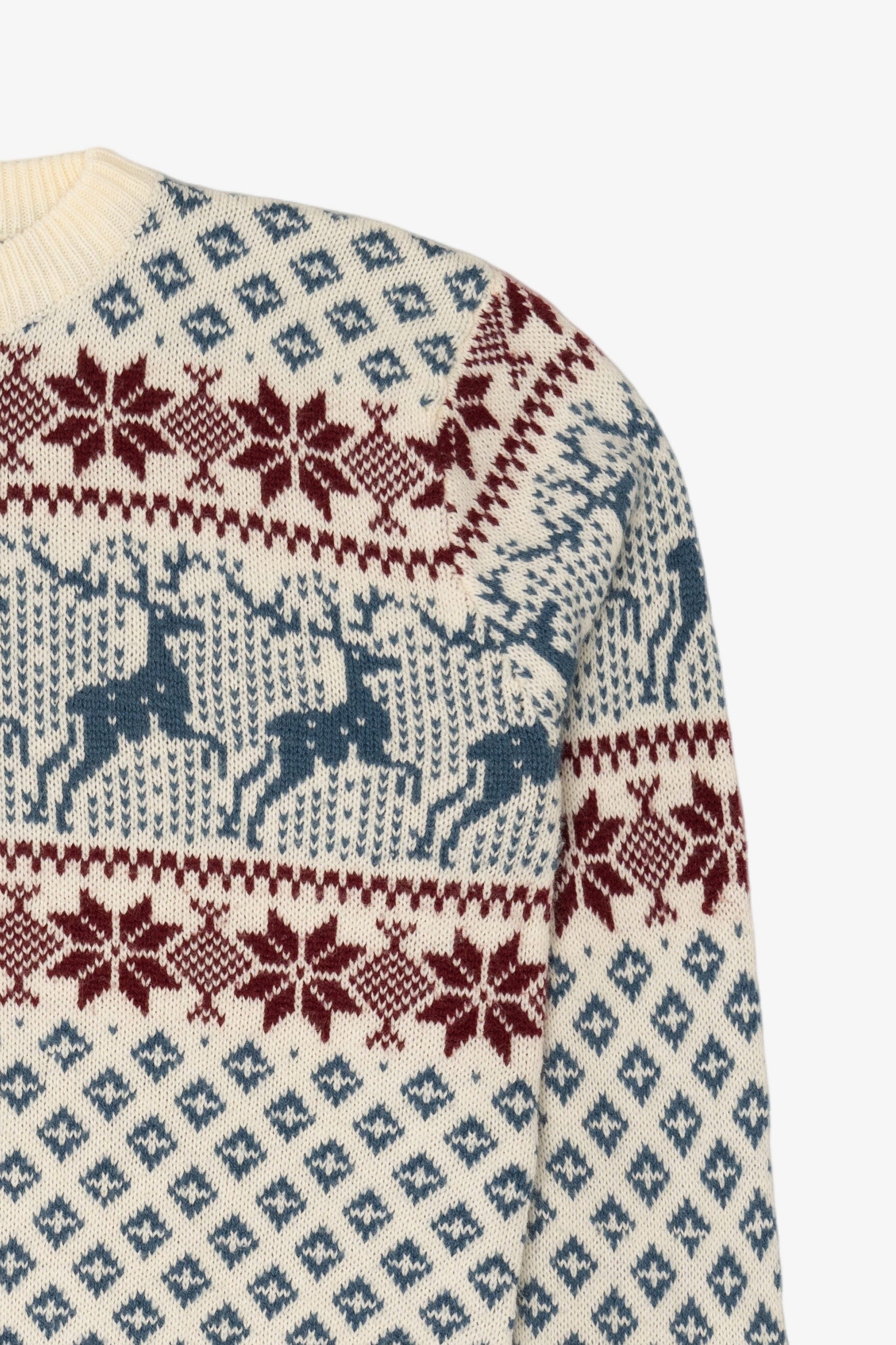 Vintage Ivory Astor One Fair Isle Sweater (1980s)