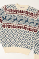 Vintage Ivory Astor One Fair Isle Sweater (1980s)