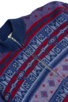 Vintage Purple Char Fair Isle Sweater (1980s)