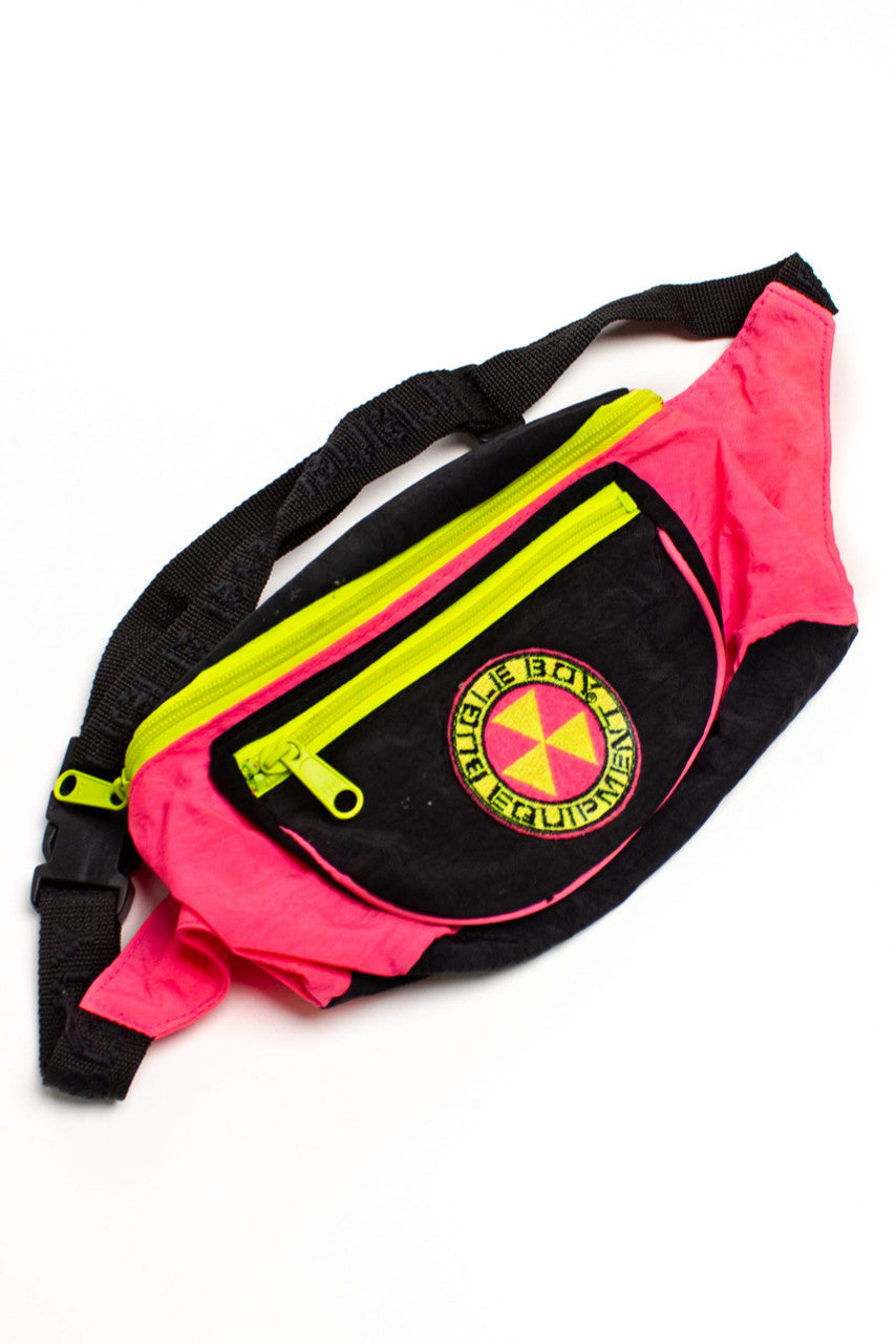 Vintage Hot Pink Bugle Boy Equipment Fanny Pack