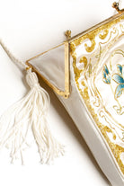 Vintage Floral Tassel String Purse