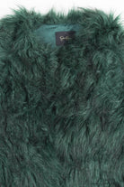 Green Shag Fur Vest