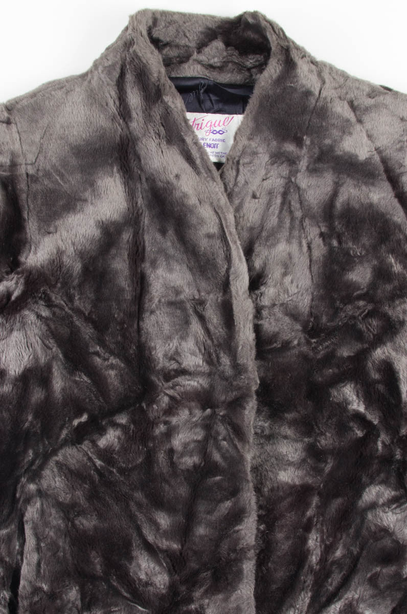 Long Brown Vintage Fur Coat