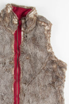 Reversible Red Fur Vest