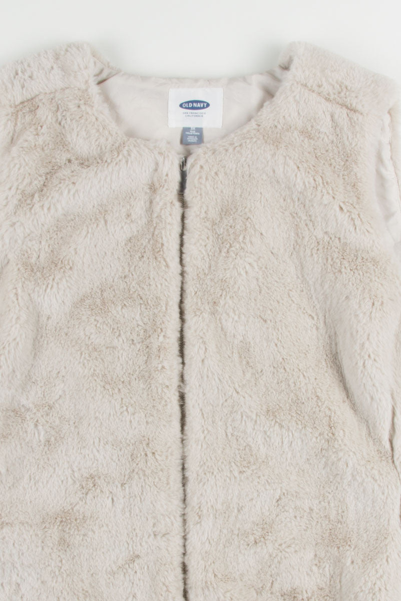 Off White Fur Vest