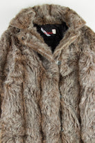 Brown Multicolor Fur Coat 1