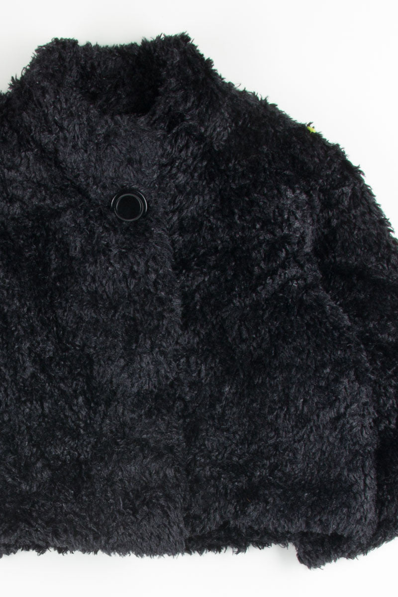 Black Shag Fur Shrug