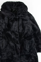 Black Faux Fur Coat